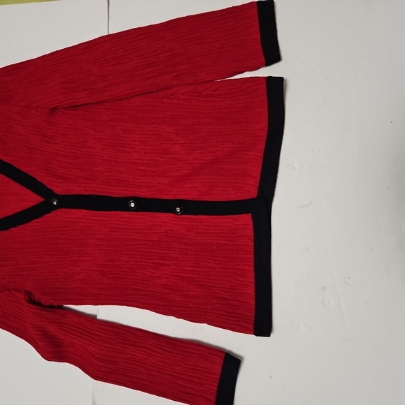 St John Collection By Marie Gray Red Jacket Size 6 - Picture 3 of 10